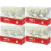 BOX 6 SFERE LUX BIANCHE DECOR.CM.8 ASS. (12pz)